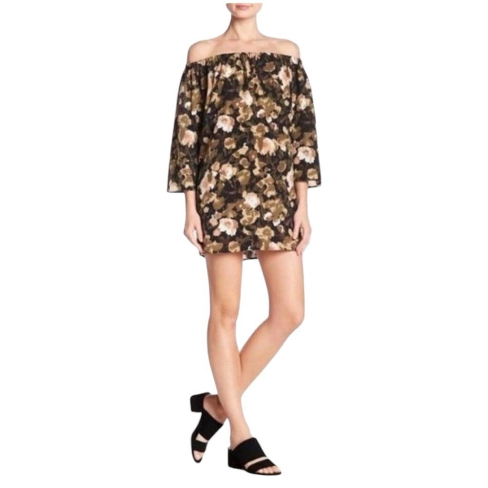 French Connection Adeline Dream Off Shoulder Mini Tunic Dress Size Small NWT - Picture 3 of 13